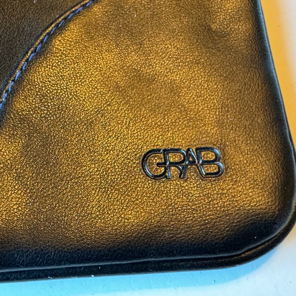 High End GRAB Black & Red Supple Genuine Leather Zip Women’s Wallet MINTY - Picture 6 of 8